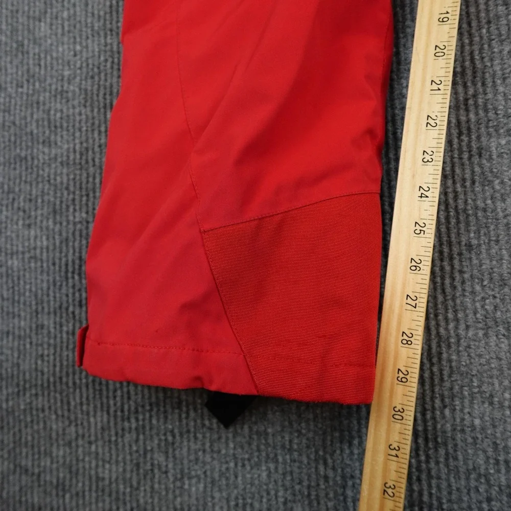 Spyder Snow Pants Mens Medium Red Insulated Ski Snowboard Bibs Suspenders